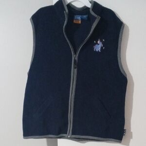 Navy Blue Fleece Vest